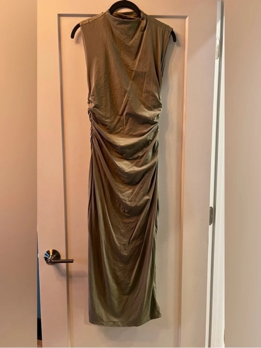 Abercrombie & Fitch Sleeveless Maxi Dress in Sage